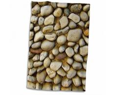 3dRose Pebble Floor or Wall Texture Photo-Little Stones-Natural Nature Grey Gray beige Brown Handtuch, Mehrfarbig, 15 x 22