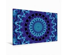 Premium Textil-Leinwand 120 x 80 cm Quer-Format Mandala Ruhe | Wandbild, HD-Bild auf Keilrahmen, Fertigbild auf hochwertigem Vlies, Leinwanddruck von Christine Bässler