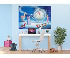 AG Design FTDM 0742 Cinderella Disney Princess Aschenputtel Papier Fototapete für Kinderzimmer, mehrfarbig, 160 x 115 cm