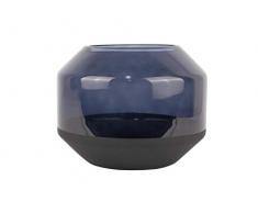 PT Wide Vase Majestic Glas dunkelblau breit, D. 20 cm, H. 15 cm