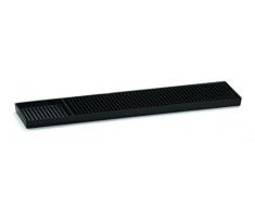 Tablecraft Rubber Bar, Schwarz, 68 x 8 cm/Gummi Unterlage, Untersetzer, Tischsets und Tischläufer, Drainagematte