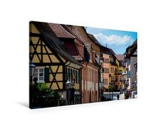 Calvendo Premium Textil-Leinwand 75 cm x 50 cm quer, HÃ¤userzeile in Endingen | Wandbild, Bild auf Keilrahmen, Fertigbild auf echter Leinwand, Leinwanddruck Natur Natur