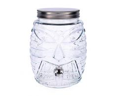 Quid Habitat Getränkespender mit Wasserhahn, Glas, 5 l