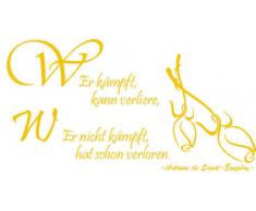 INDIGOS 4051719339024 Wandtattoo, Vinyl, gold, 60 x 10 x 10 cm