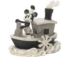 Precious Moments 172707 Steamboat Mickey Bisque Porzellanfigur Disney Mickey Mouse, Mehrfarbig