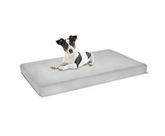 Sogni e capricci Weiche Matratze, Außenseite 100 % Mikrofaser, hellgrau, 80 x 50 cm