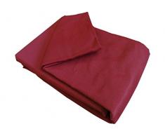 Zebra Textil 21469 Sofaüberwürf Beret Ottomane Links, Rot