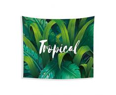 DOFE Sommer Thema Wandteppiche, Tropischen pflanzenblättern Gobelin, für Schlafzimmer Wand Hängende Dekoration, Wohnzimmer 59 X 78 Tropical
