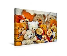 Premium Textil-Leinwand 45 x 30 cm Quer-Format TEDDYBÄR, OH TEDDYBÄR. | Wandbild, HD-Bild auf Keilrahmen, Fertigbild auf hochwertigem Vlies, Leinwanddruck von Jennifer Chrystal