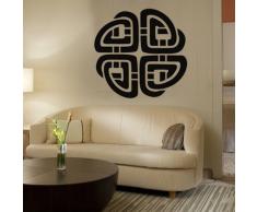 INDIGOS 4052166049351 Wandtattoo w282 Ornament, Orien Wandaufkleber 120 x 120 cm, orange