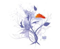 Indigos 4051719803563 Wandtattoo ME054 Tribal Ranke Pflanze Blume 40 x 35 cm