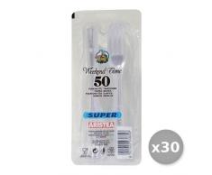 Aristea Set aus 30 Gabeln X 50 Stück TRASP.Art.793865 Besteck, Mehrfarbig