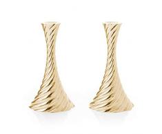 Michael Aram Twist Gold Kerzenleuchter Set von 2
