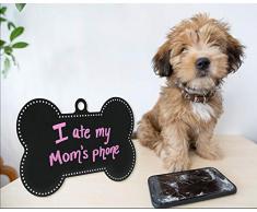 Custom Product Solutions Kreidetafel in Knochenform Schwarz-Weiß-Druck, 19 x 30,5 cm