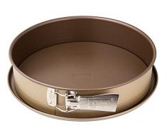 Zenker Springform Ø 28 cm MOJAVE GOLD, Backform mit Flachboden und Auslaufschutz aus Stahlblech, runde Kuchenform mit keramisch verstärkter Antihaftbeschichtung (Farbe: Mahagoni/Gold), Menge: 1 Stück