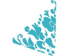 INDIGOS 4051095035503 Wandtattoo w326 Ranken Pflanzen Wandauskleber in 3 Größen, 96 x 73 cm, türkis