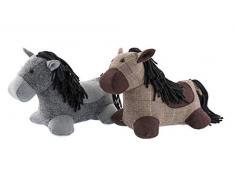 Comarco Sa 13940 Türstopper, gepolstert, braun/grau, 30 x 10 x 25 cm