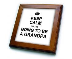3dRose FT 1 194461 Keep Calm and re Going to be a Opa Zukunft Großvater Text Geschenk von Fliesen, 8 von 20,3 cm