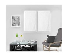 Soleil docre Natacha Scheibengardine, Voile, Polyester, Weiß, 60 x 120 cm