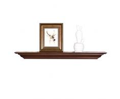 Wellland Crown Wandregal für Foto- / Kaminsims, schwebend 36-Inch Mahogany Brown