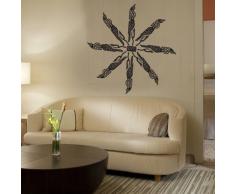 INDIGOS 4052166053532 Wandtattoo w290 Ornament, Rad Wandaufkleber 120 x 111 cm, türkis