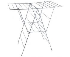 Sauvic 88843 - Wäscheständer, Sisi, kunststoffbeschichtet grau, 100 x 63 x 95 cm.