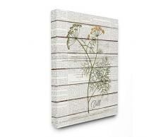 Stupell Industries Dill Vintage Kräuterküche Esszimmer Word Collage Design Dekorative Wandbehang, Mehrfarbig