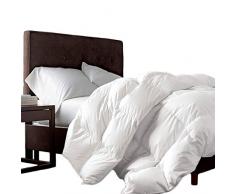 Ägyptische Bettwäsche 1200 Fadenzahl King/California King 1200 Tc Gänsedaunen Alternative Bettdecke 750 FP, 50 oz, 100% ägyptische Baumwolle, Weiß massiv 1200 TC