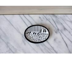 Borders Unlimited Music Piano Seifenschale, Polyresin, Multi