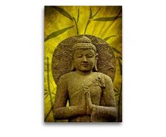 Premium Textil-Leinwand 50 x 75 cm Hoch-Format Buddha - Asien für die Seele | Wandbild, HD-Bild auf Keilrahmen, Fertigbild auf hochwertigem Vlies, Leinwanddruck von Doelling