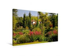 CALVENDO Premium Textil-Leinwand 90 cm x 60 cm quer, EIN Motiv aus dem Kalender Madeira - Gärten und Quintas | Wandbild, Bild auf Keilrahmen, Fertigbild auf echter Leinwand, Leinwanddruck Orte Orte