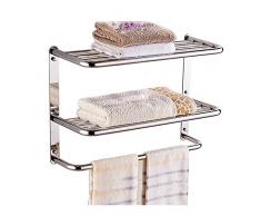 LUANT 61 cm Badezimmer Regal 3-Tier-Wandmontage Rack mit Handtuchhalter Bars