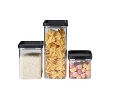 Mepal Set Vorratsdose Omnia, 3-teilig - Black set-vorratsdose-omnia-3-stafck-black, san/abs/TPE, 0 mm, 3