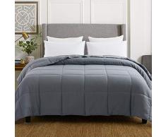 WhatsBedding Gray Down Alternative Schmusetuch Twin 64X 88 grau