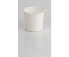 Kimmel Henkelbecher Henkeltasse Teetasse Kaffeebecher Mehrweg bruchsicher 180 ml, Kunststoff, Weiß