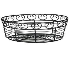 Winco wbkg-10o Ovaler Brotkorb, Draht, 25,4 cm x 6,5 x 7,6 cm, Schwarz