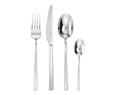 Sambonet 52530-82 Tafelbesteck Linea Q 24-teilig Edelstahl 18 x 10 cm, ohlheft