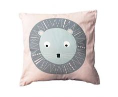 Kenay Home Teen Safaro Kinderkissen, Rosa, 45 x 45 cm