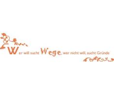 INDIGOS 4051719324259 Wandtattoo, Vinyl, hasselnussbraun, 60 x 10 x 10 cm