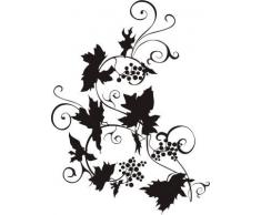 INDIGOS WG30206-90 Wandtattoo w206 Baum Blume Ranke Wandaufkleber 120 x 87 cm, silber