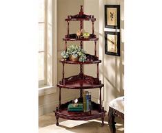 Design Toscano 5-stöckiges Edwardianisches Eckregal