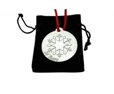 AnniversaryGifts Christbaumschmuck, Christbaumschmuck, zum 24. Hochzeitstag, Metall