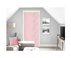 Soleil docre Liane Vorhang, Voile, Scheibengardine, Polyester, Rosa, 90 x 200 cm