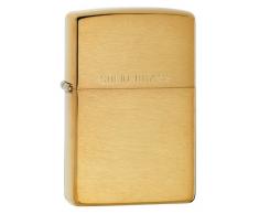 Zippo Messing gebürstet Gravur Feuerzeug