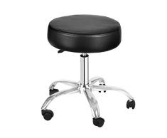 AdirMed Lux Höhenverstellung Hocker - Pneumatische Rollen Drehhocker - Vielseitig Mobility & Elevation (Schwarz)