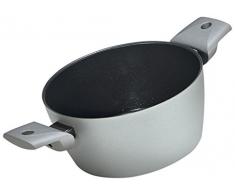 Moneta Währung Hera Induction Kochtopf mit 2 Griffen, Aluminium, Grau, 20 cm