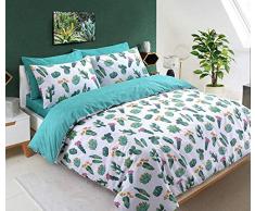 Sleep Down Bettwäsche-Set für Doppelbett, Baumwolle, Weiß
