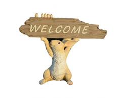 Gemmia Garten-Statue Kaninchen Welcome Rabbit