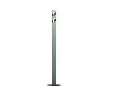 Evotec LIGHT WAVE LED Stehleuchte 2-flammig / 2700K / 12W / 720 Lumen, Aluminium, 12 W, Transparent, SL 1400