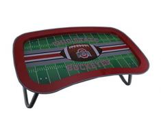 Marketing Ergebnisse LTD Metall Deko Tabletts NCAA Ohio State Buckeyes Multifunktions-Metall Knietablett W/klappbar Beine 55,9 cm 55,9 x 5,1 x 34,3 cm Rot